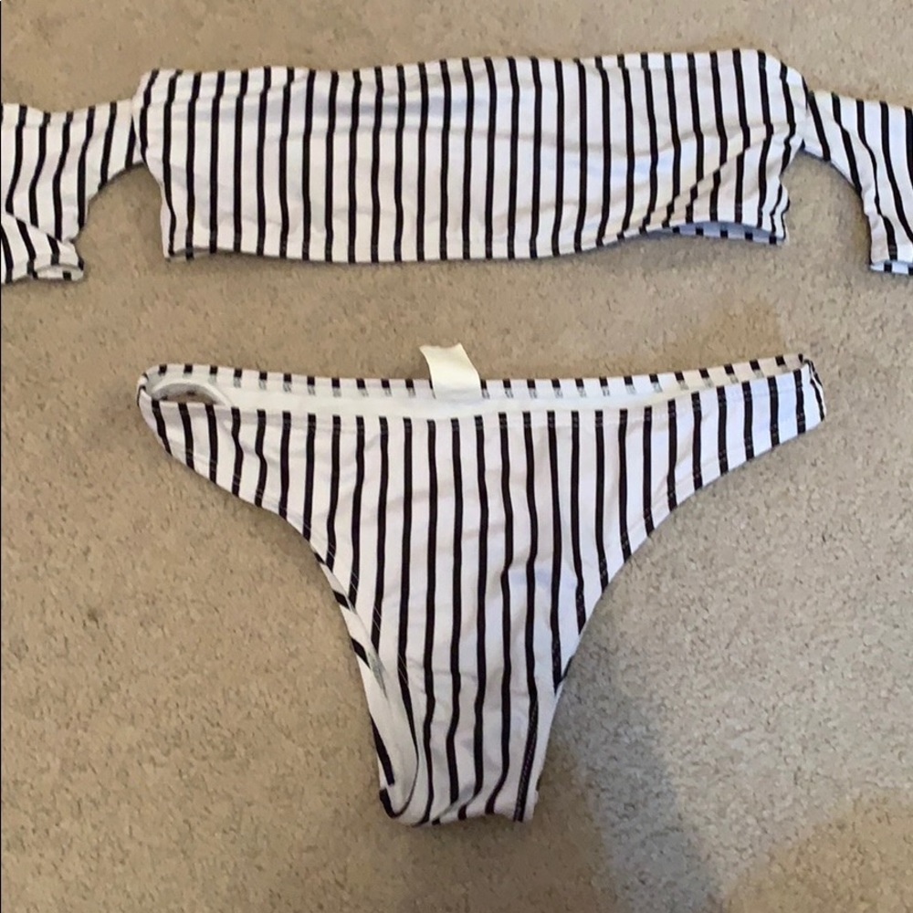 Striped Bikini Set